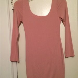 Naked Wardrobe blush pink mini dress